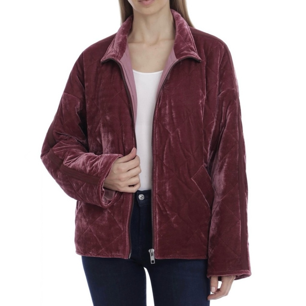 NEW AVEC LES FILLES QUILTED VELVET JACKET